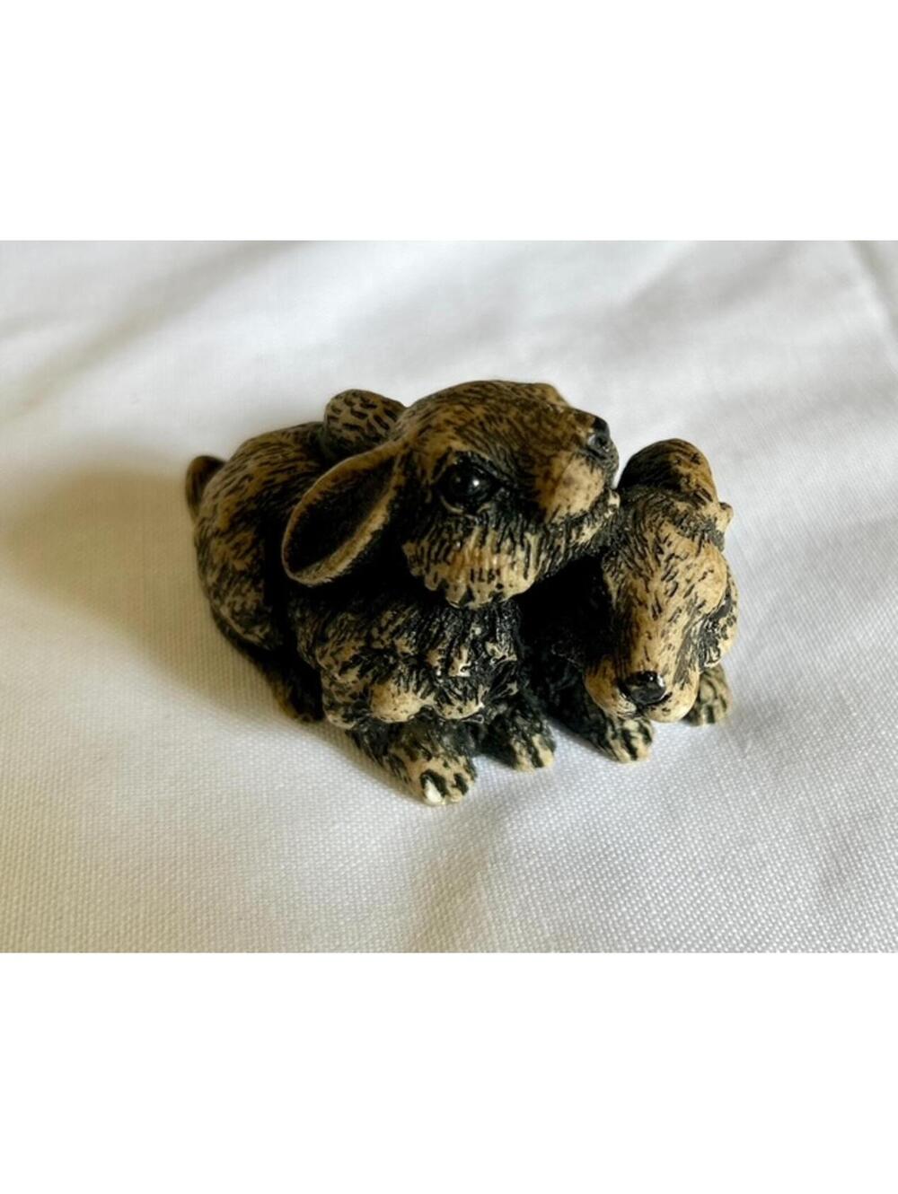 Mini Bunnies Figurine Made in Taiwan
